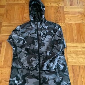 Black and grey  camo jacket